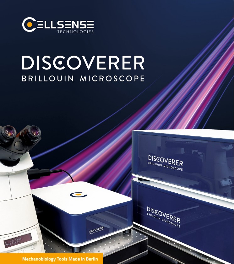 screenshot brochure Discoverer Brillouin microscope